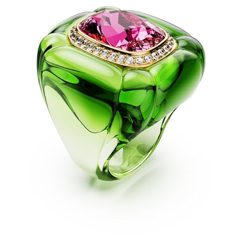 Dulcis cocktail ring, Cushion cut, Pavé, Multicolored, Size 6 3/4 - Image 3